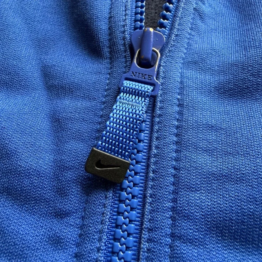 90s Nike Basketball Track Jacket Navy Blue Yellow Piping XL VTG Retro Throwback